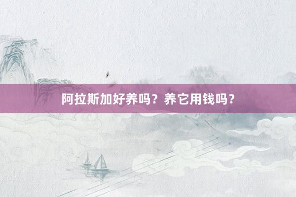 阿拉斯加好养吗?养它用钱吗?